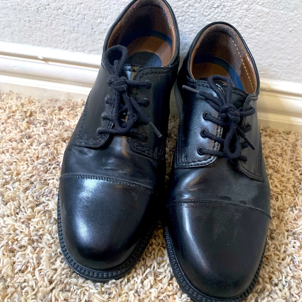 Mens Black Leather Dress Shoes